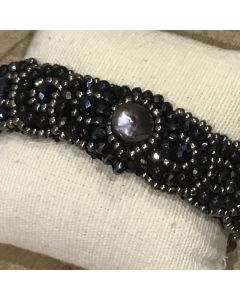 Armband Perl schwarz